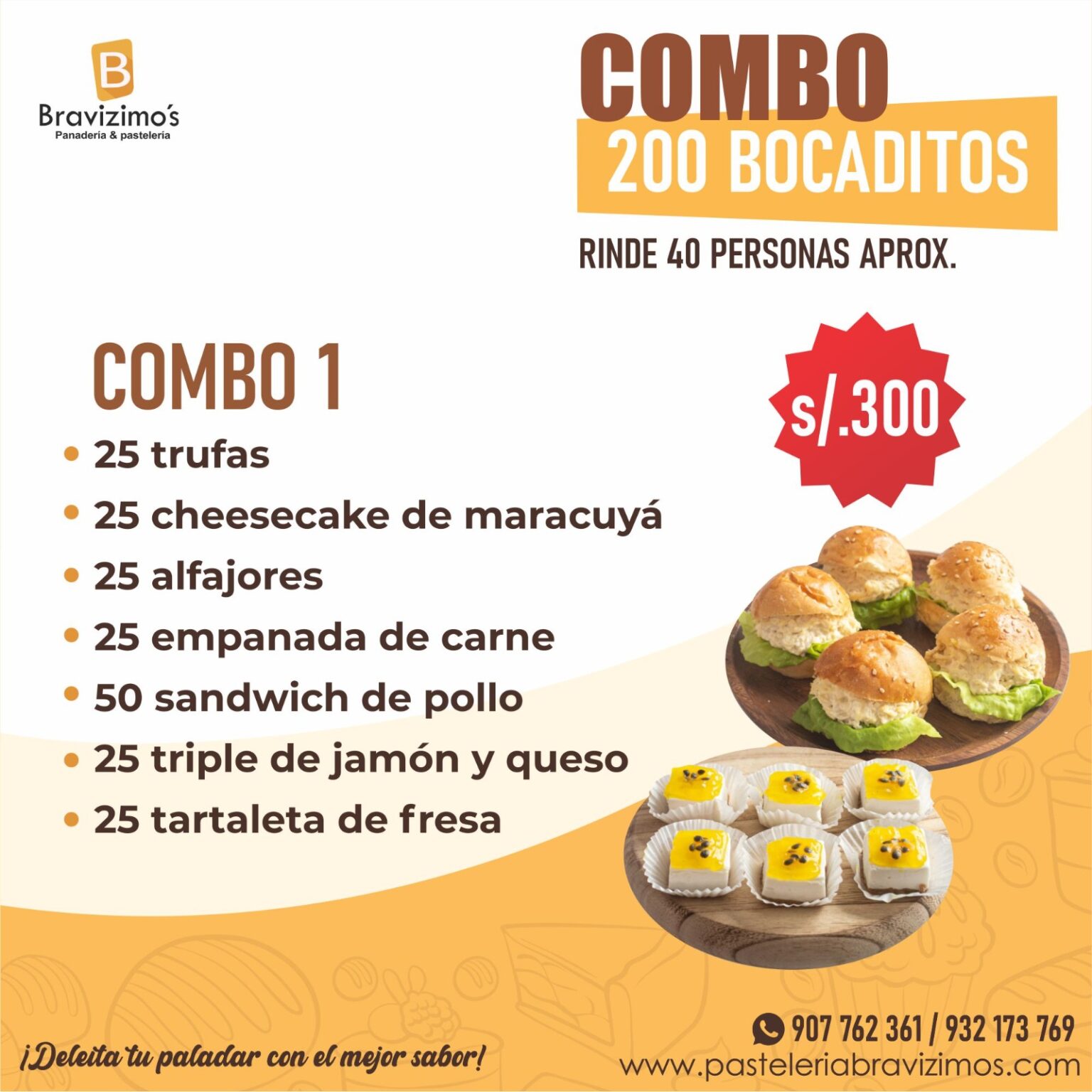 Bocaditos en Lima | Delivery de Tortas, Postres y Panes – Bravizimo’s