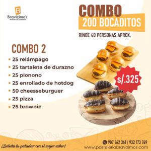 COMBO 2 – 200 BOCADITOS