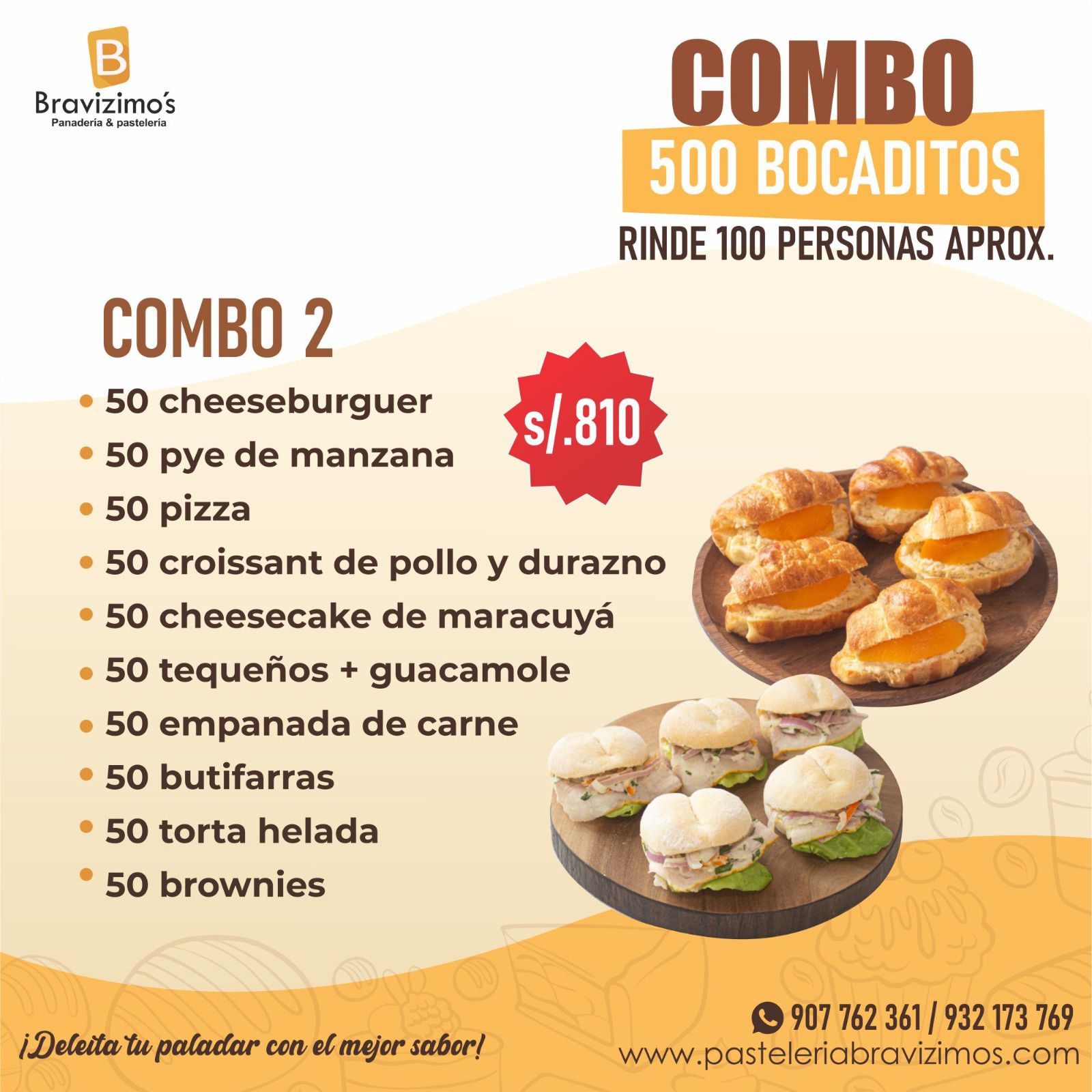 COMBO 2 – 500 BOCADITOS